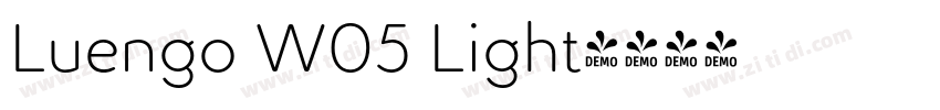 Luengo W05 Light字体转换 Luengo W05 Light字体转换